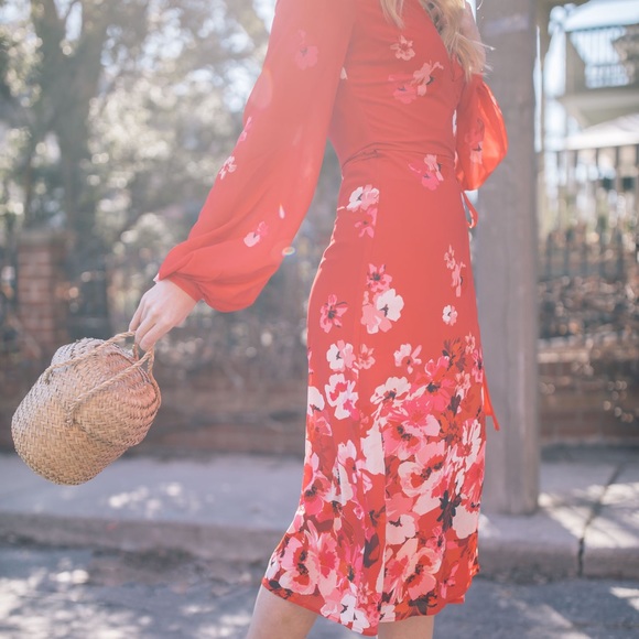 Privacy please Nixon floral midi dress - Picture 5 of 6